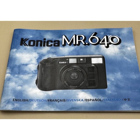 Konica MR.640 Tele/Wide Weather-Proof 35mm Film Camera Box & Manual FOR PARTS - Picture 4 of 10